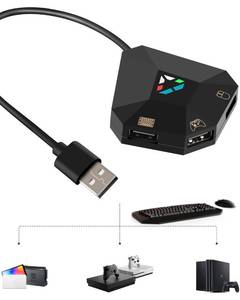 lot 3217 image: Joso Keyboard and Mouse Adapter for Nintendo Switch, Switch Keyboard Adapter for Playing Fortnite, Apex, FPS, RTS, Plug and Play Mouse Converter for Xbox OnePS4 Support Custom Key Mapping