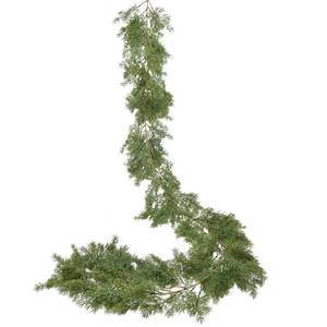 lot 3255 image: DearHouse 6.01Ft Christmas Garland Pine Cypress Artificial Greenery Garland,Artificail Pine Christmas Garland for Holiday Season Mantel Fireplace Table Runner Centerpiece Decor