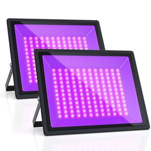 lot 3256 image: 150W UV Black Light, 2 Pack Powerful IP66 Waterproof LED Lamps for Neon Glow Party, Halloween, Christmas Decor and Art Displays in Large Space (150W (2 Pack))