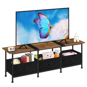 lot 3266 image: ETELI TV Stands for Living Room Entertainment Center with Fabric Dressers 505560 inch Television Stands Tables TV Cabinet Console Table with Storage for Bedroom