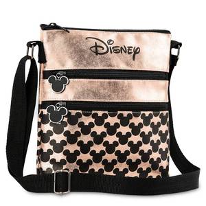 lot 3281 image: Disney Cross Body Bag for Women, Rose Gold Shoulder Bag Minnie and Mickey Mouse, Gifts for Women (Rose Gold)