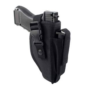 lot 3319 image: Depring Tactical Belt Holster with Mag Pouch Universal Outside The Waistband Holster Black