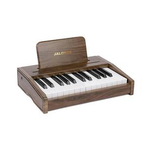 lot 3335 image: JALOKEE Kids Piano Keyboard, Digital Piano for Kids, Music Educational Instrument Toy, Wood Toy for 3 Girls and Boys (Walnut, 25 Keys)