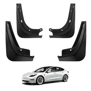 lot 3337 image: BASENOR 2017-2023 Tesla Model 3 Mud Flaps Splash Guards Fenders (Proprietary Design) No Drilling No Tape Mudflaps All Weather Protector Mudguards for Model 3 Exterior Accessories (Set of 4)