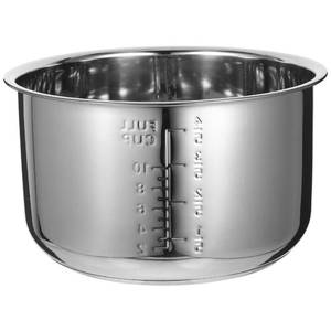 lot 3418 image: Operitacx 10 Cup1.8L Uncooked Stainless Steel Rice Cooker Inner Pot, Non-stick Rice Cooker Pot Replacement Compatible with Multi-, Polished Surface