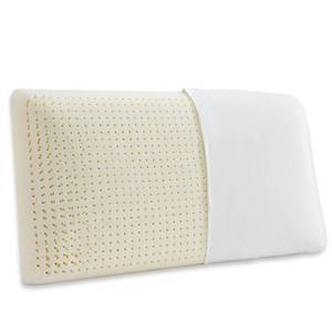 lot 3440 image: JOTOM 100% Natural Talalay Latex Sleeping Bed Pillow - Luxury Soft Queen Size Pillow for Side, Back, and Stomach Sleepers - Removable Breathable Cotton Cover (Queen Size)