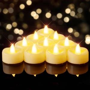 lot 3462 image: BEICHI Flameless Candles, 122450100150 Pack Tea Lights Battery Operated, No Flickering Votive Candles LED Tea Lights for Halloween Christmas Wedding Home (50 Pack, Ivory Shell)