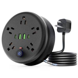 lot 3508 image: PATDEENREE Power Strip Surge Protector-6.56 ft Retractable Travel Extension Cord Portable Powerstrip with 5 Outlet 2 Smart USB Port 2 USB C for Home Office Travel