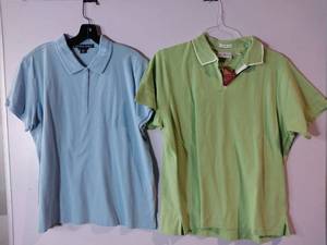 lot 67237 image: APPEARS NEW - Devon & Jones and Outer Banks Designer Polo Shirts (Size XL) 2 Pack
