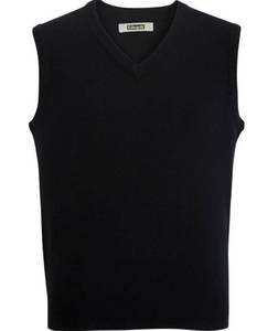 lot 67259 image: APPEARS NEW - Edwards V-Neck Black Sweater Vest (Size 3XL)
