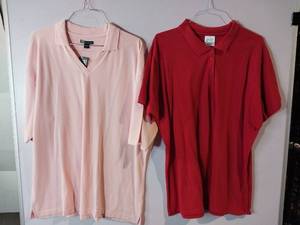 lot 67267 image: APPEARS NEW - Port Company & Blue Generation Ladies Polo Shirts (Size 4XL)