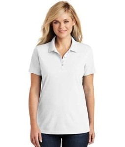 lot 67284 image: APPEARS NEW - Port Authority Ladies White Polo Shirt (Size XS)
