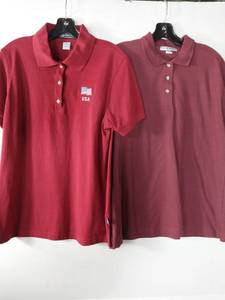 lot 67288 image: APPEARS NEW - Port Authority Red Polo Shirts Set (Size Large)