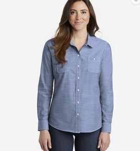lot 67296 image: APPEARS NEW - Port Authority Ladies Denim Shirt (Size 3XL)