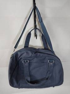 lot 67344 image: Navy Blue Canvas Duffle Bag with Shoulder Strap