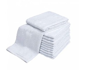 lot 67434 image: 100% Cotton White Bath Towels Set of 10