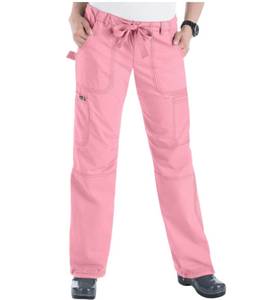 lot 66501 image: APPEARS NEW Koi Womens Lindsey Ultra Comfortable Cargo Style Scrub Pants, Pink, (Size SmallPetite) 2 Pack