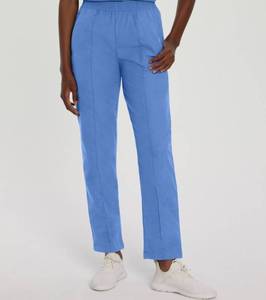 lot 66510 image: APPEARS NEW - Landau Classic Fit 8320 Medical Scrub Pants - Ceil Blue (Size Small) 2 Pack