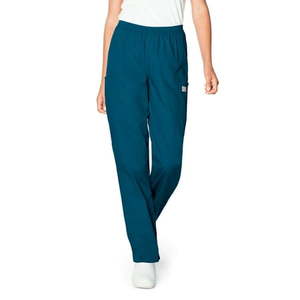 lot 66515 image: APPEARS NEW - ScrubZone by Landau Women s Elastic Waist Cargo Scrub Pants  Style 83221 (Size XS) 2 Pack