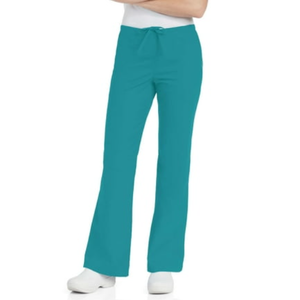 lot 66521 image: APPEARS NEW - Landau Women s 1 Natural Flare Leg Scrub Pant and 1 Stretch (Size 2XL) 2 pack