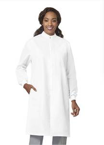 lot 66530 image: FACTORY SEALED - White Medical Lab Coat RPA by Fashion Seal (Size XL) 2 Pack