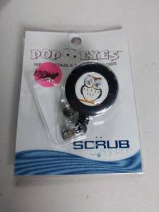 lot 66548 image: FACTORY SEALED - Pop Eyes Owl Badge Holder by Scrub Stuff