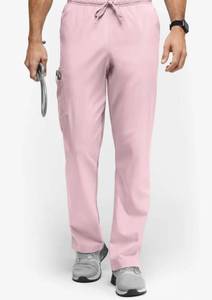 lot 66550 image: APPEARS NEW - Landau Relaxed Fit Elastic Waist Scrub Pants - Light Pink (Size 5XL)