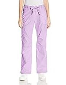lot 66561 image: APPEARS NEW - Koi Womens Lindsey Ultra Comfortable Cargo Style Scrub Pants, French Lilac, (Size Small)