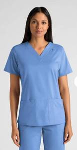 lot 66597 image: APPEARS NEW - Scrub Advantage Medical Scrub Top Style #7873 (Size Small) 2 Pack