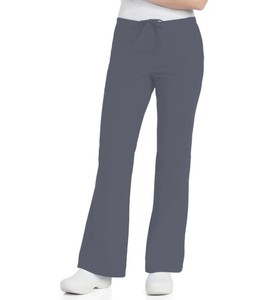 lot 66661 image: APPEARS NEW - Landau 8335 Womens Natural Flare Leg Pant Graphite (Size Large Petite) 2 Pack