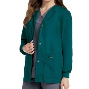 lot 66679 image: APPEARS NEW - Landau Womens Snap Front Warm-up Scrub Jacket Style 7525CPB (Size XL)
