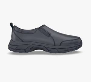 lot 66689 image: APPEARS NEW - TASK Footwear Romeo Black Leather Slip Resistant Shoes for EMTMedical (Size 5.5)  - Retail $85