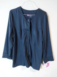 lot 66695 image: APPEARS NEW - Urbane Womens Crew Neck Jacket, Navy (Size 2XL)