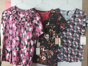 lot 66754 image: APPEARS NEW - KOI, Landau & KD110 Medical Scrub Tops (Size Medium) Lot of 3