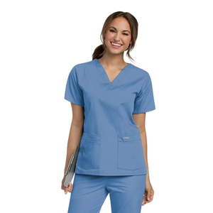lot 66771 image: APPEARS NEW - Landau Women s V-Neck Tunic Scrub Top  Style 8219 (Size Large)