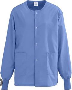 lot 66811 image: APPEARS NEW - Landau Blue Medical Scrub Jacket (Size XLG) 7525 BCP