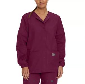 APPEARS NEW - Scrub Zone Medical Jacket (Size Small) 75121 Wine