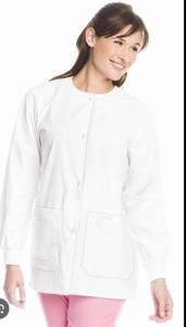 lot 66822 image: APPEARS NEW - Landau Medical 4 Pocket Button-Down Jacket (Size Medium) 7525 WWP