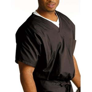 lot 66865 image: APPEARS NEW - Landau Unisex V-Neck Scrub Top, Style 71221 Brown (Size 4XL)