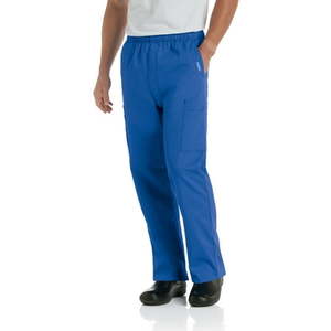 lot 66877 image: APPEARS NEW - Landau Essentials Comfort Seven Pocket Elastic Waist Drawstring Cargo Scrub Pant Style 8555 BEP & Fashion Seal Style 7234 (Size Medium) 2 Pack