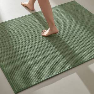 lot 9 image: $70 Sage Green Non-Slip Washable Rugs, Absorbent, Low-Pile Mats 36x48