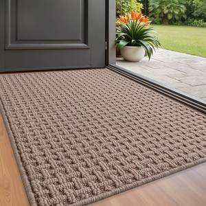 lot 10 image: LUMI Washable Door Mat 32x48, Absorbent, Non-Slip Backing
