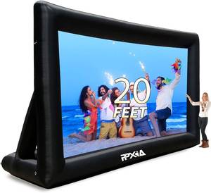 $120 Inflatable Movie Screen 20ft, Front/Rear Projection with Blower