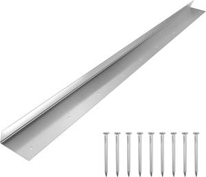 lot 31 image: $70 4.9ft Roof Rain Diverter, Stainless Steel, 9 Holes, Nails Included