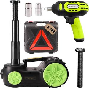 $95 ROGTZ 5 Ton 12V Electric Hydraulic Car Jack Kit with Impact Wrench