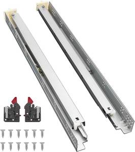 lot 62 image: Probrico 1 Pair 21-Inch Undermount Drawer Slides, Full Extension