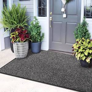 lot 83 image: $67 Mibao Front Door Mat, Dirt Trapper, Non-Slip Waterproof, 6x4