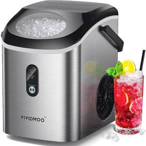 lot 118 image: $180 Nugget Ice Maker, Countertop 34lb24H Pebble Ice, Self-Cleaning
