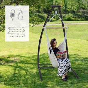 lot 129 image: $90 G TALECO GEAR C-Type Hanging Hammock Chair Stand, Heavy Steel