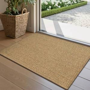 lot 149 image: $49 LUMI Handwoven Sisal Door Mat, Non-Slip Entryway Doormat, 24x36